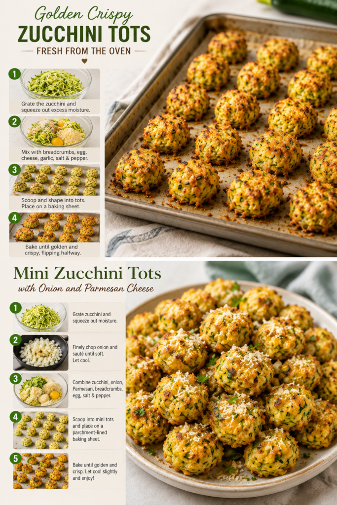 baked zucchini tots