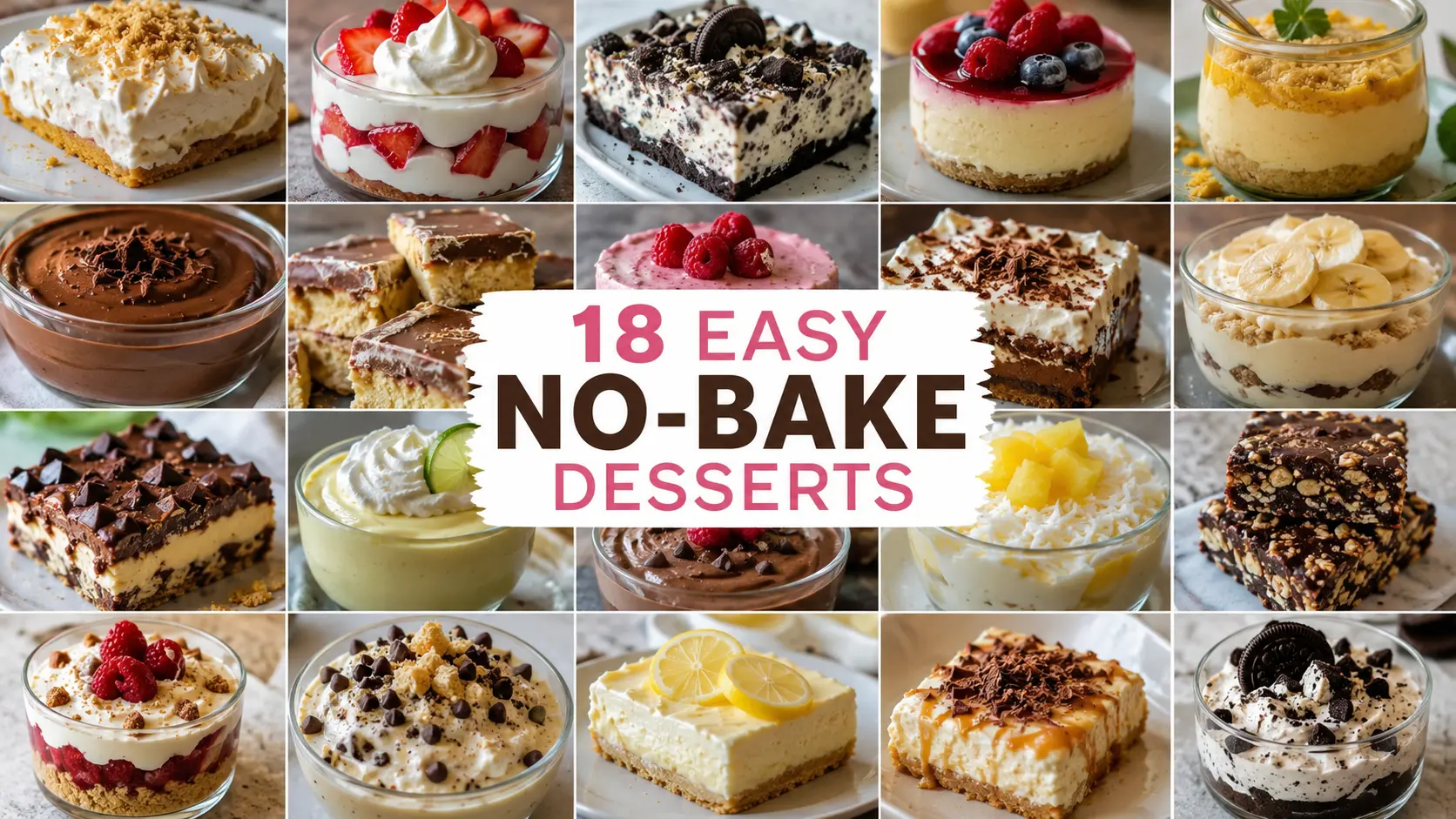 18 easy no-bake desserts