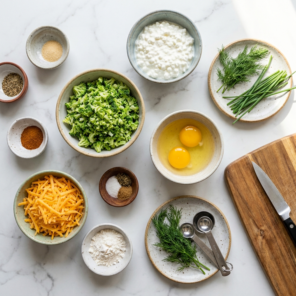 Cottage Cheese Broccoli Cheddar Poppers