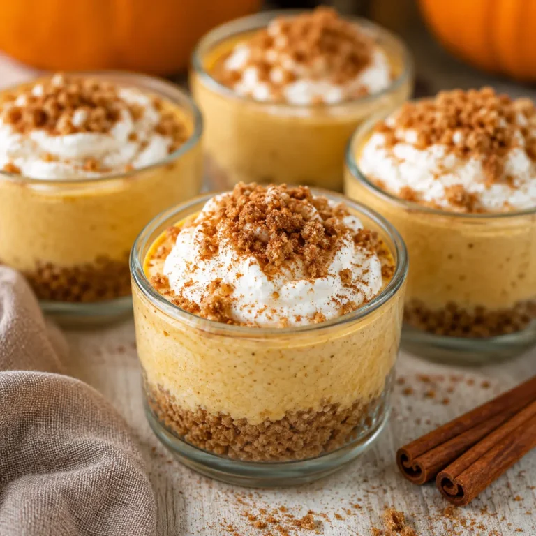 Cottage cheese pumpkin cheesecake cups topped with whipped cream and cinnamon