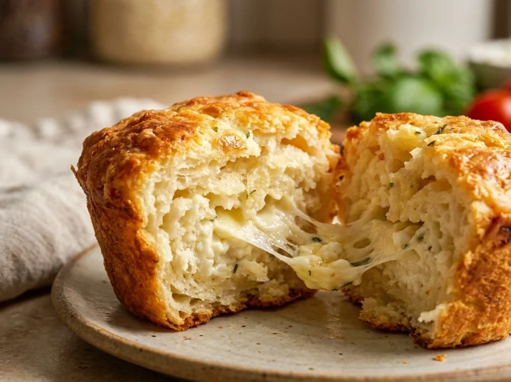 Golden, fluffy cottage cheese egg muffins fresh out of the oven