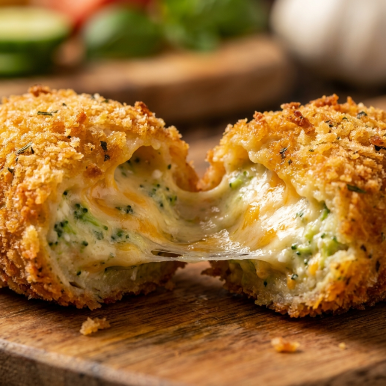 Crispy cottage cheese broccoli cheddar poppers
