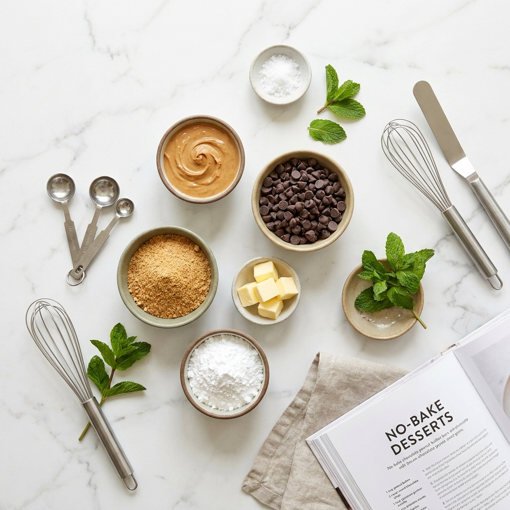 Ingredients for chocolate peanut