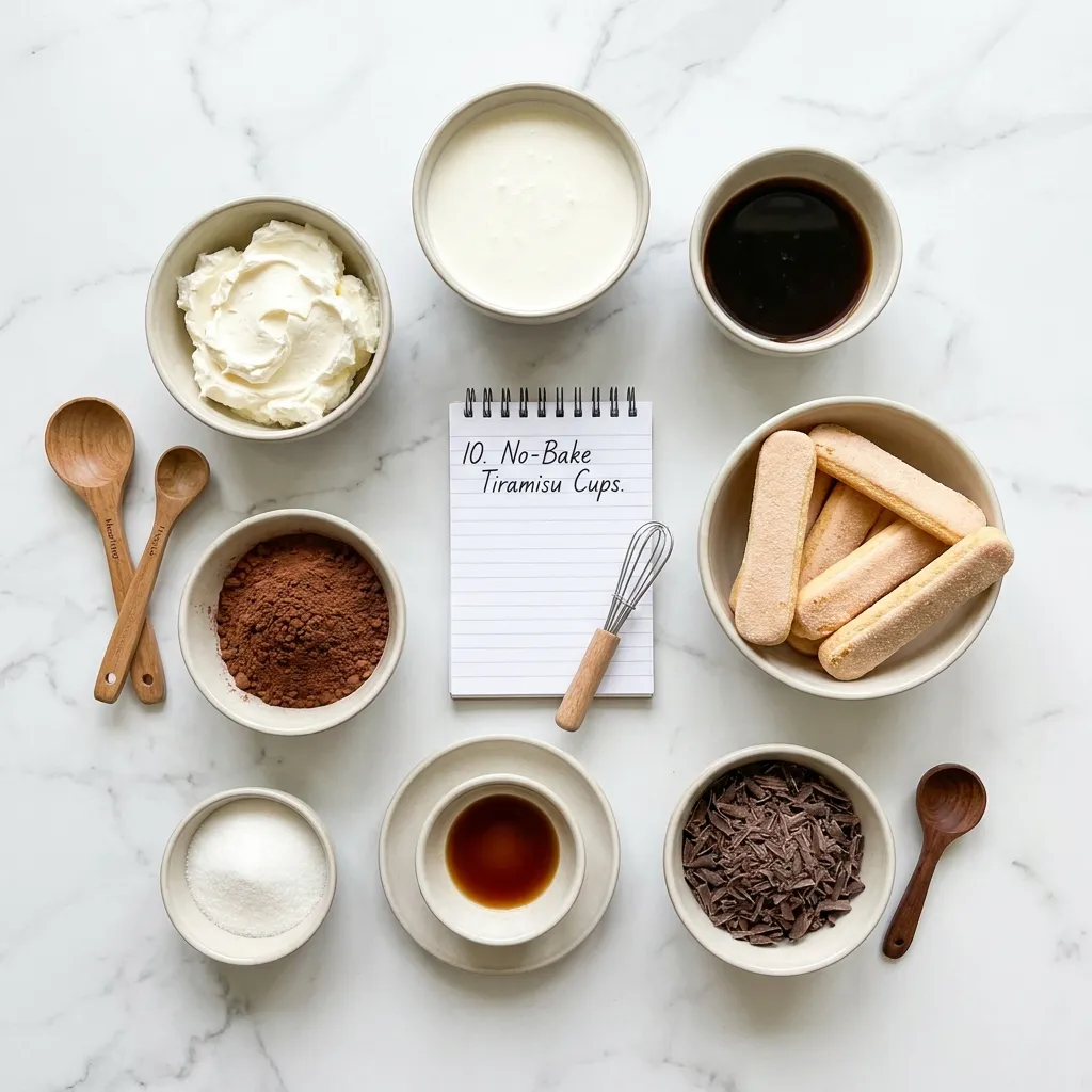  No-Bake Tiramisu Cups