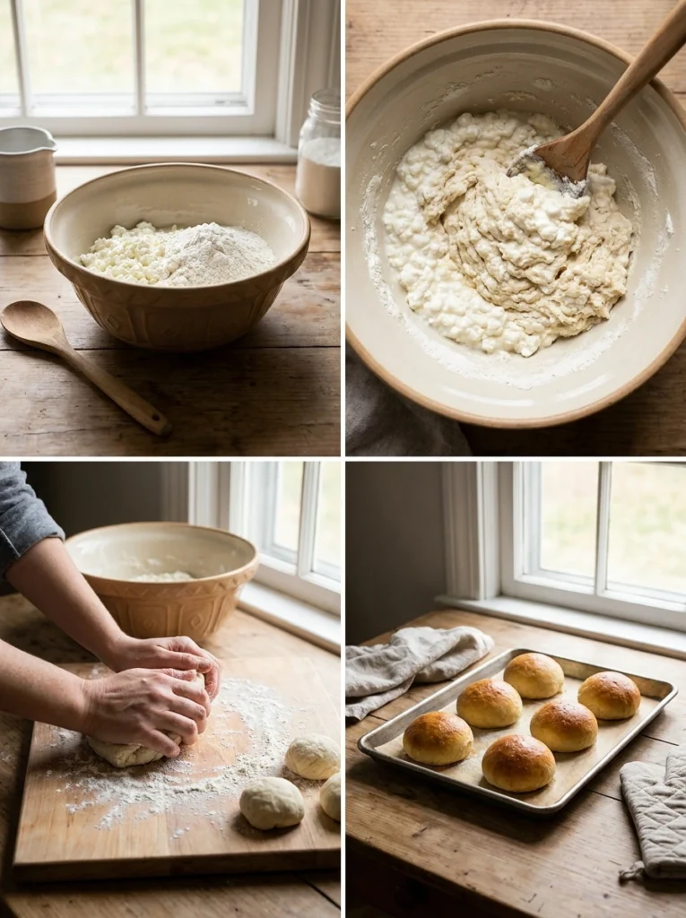 Blending cottage cheese and eggs to make easy cottage cheese egg muffins