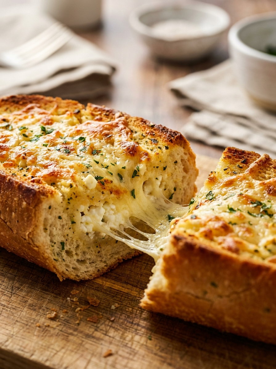Cottage Cheese Garlic Butter Bread – Easy, Cheesy & High Protein