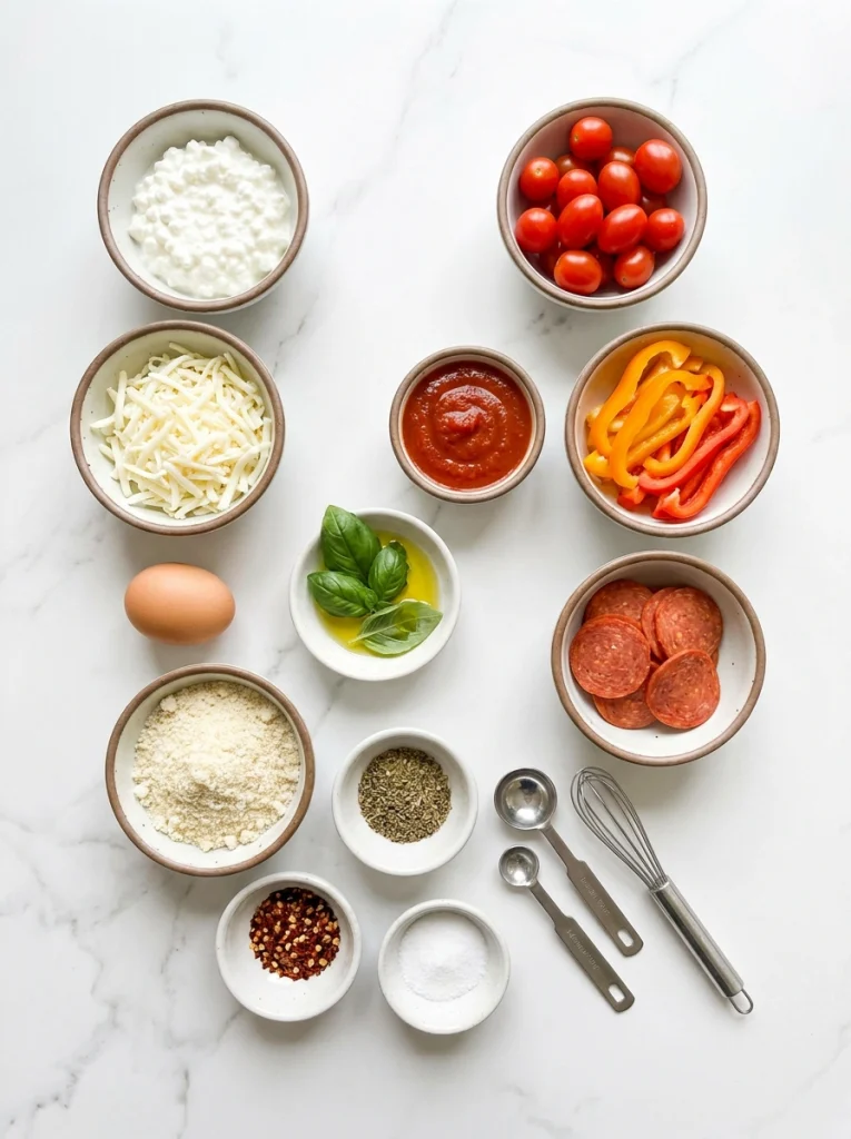 Blending cottage cheese pizza crust ingredients in a high-speed blender